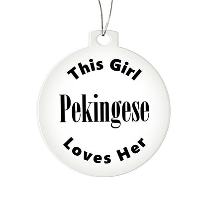 Pekingese - Acrylic Ornament