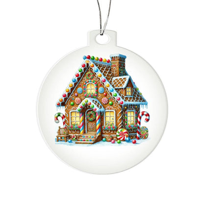 Christmas Gingerbread House 014 - Acrylic Ornament