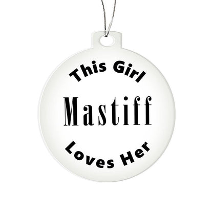 Mastiff - Acrylic Ornament