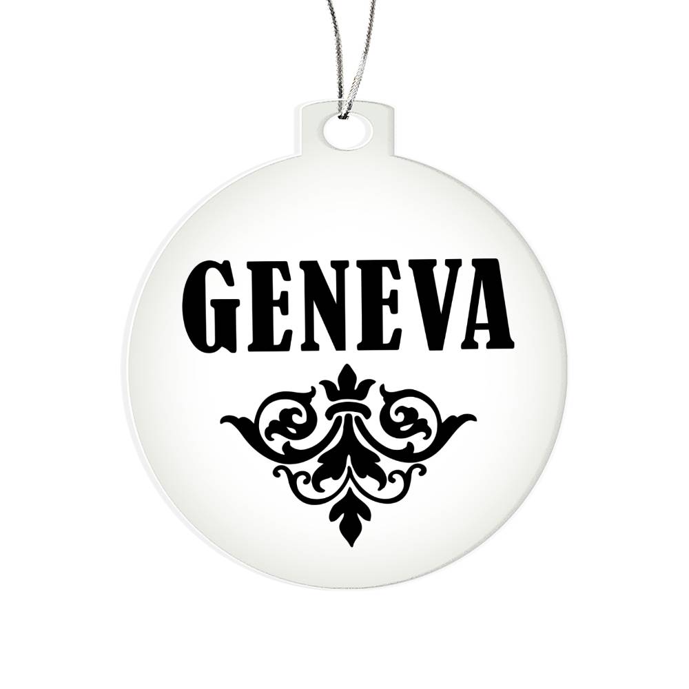 Geneva v01 - Acrylic Ornament