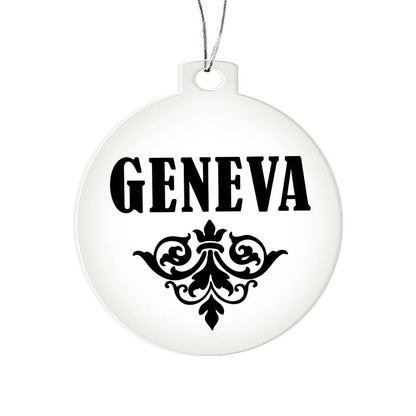 Geneva v01 - Acrylic Ornament