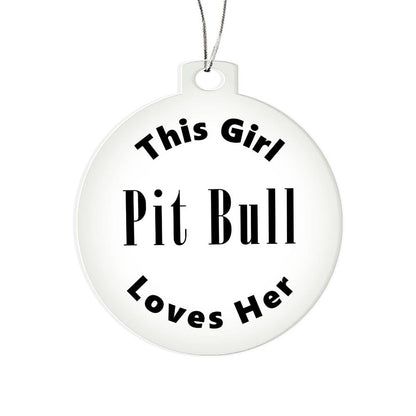 Pit Bull - Acrylic Ornament