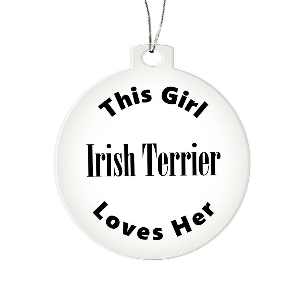 Irish Terrier - Acrylic Ornament