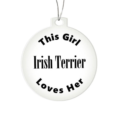 Irish Terrier - Acrylic Ornament
