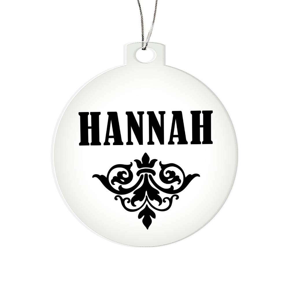 Hannah v01 - Acrylic Ornament