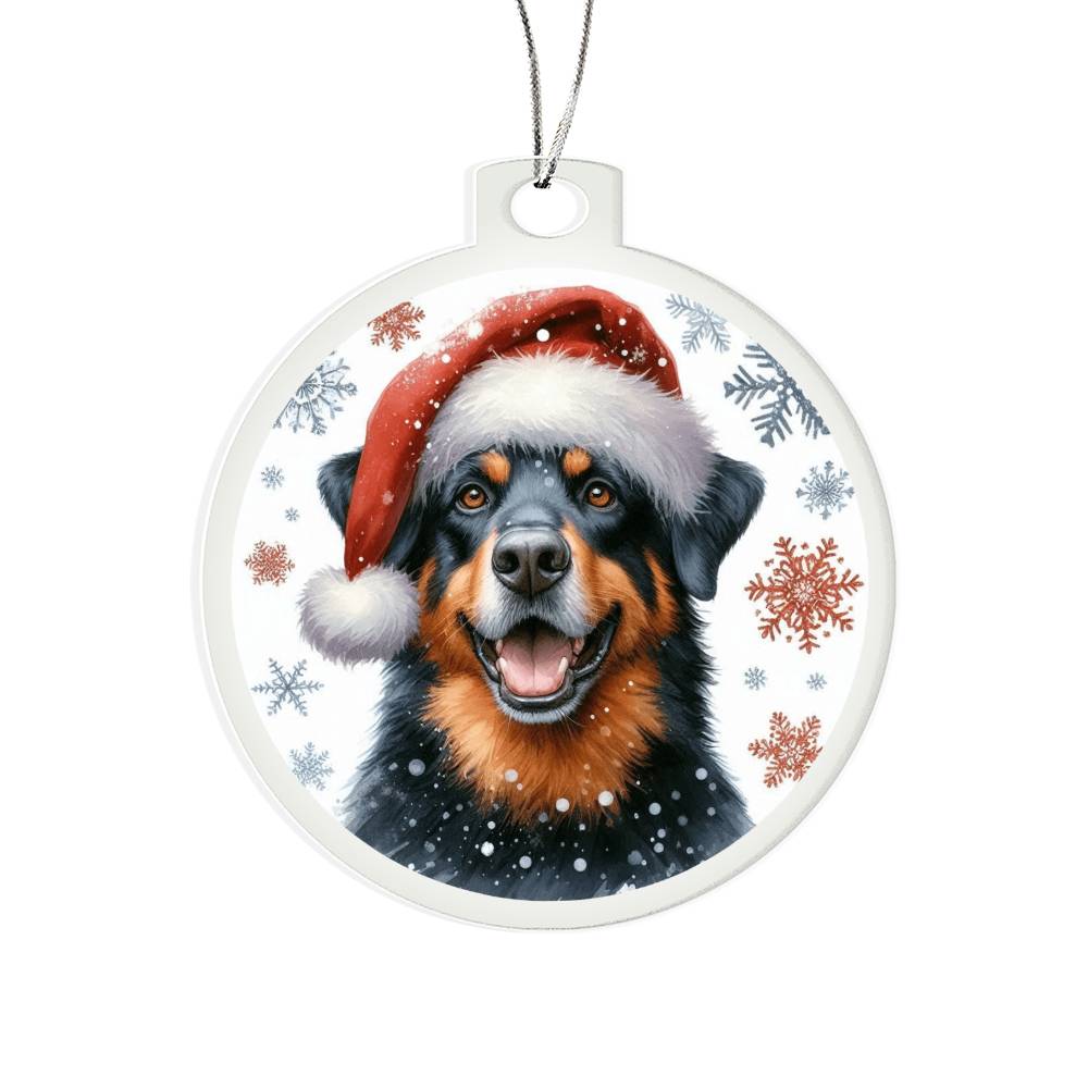 Christmas Dog - Beauceron - Acrylic Ornament