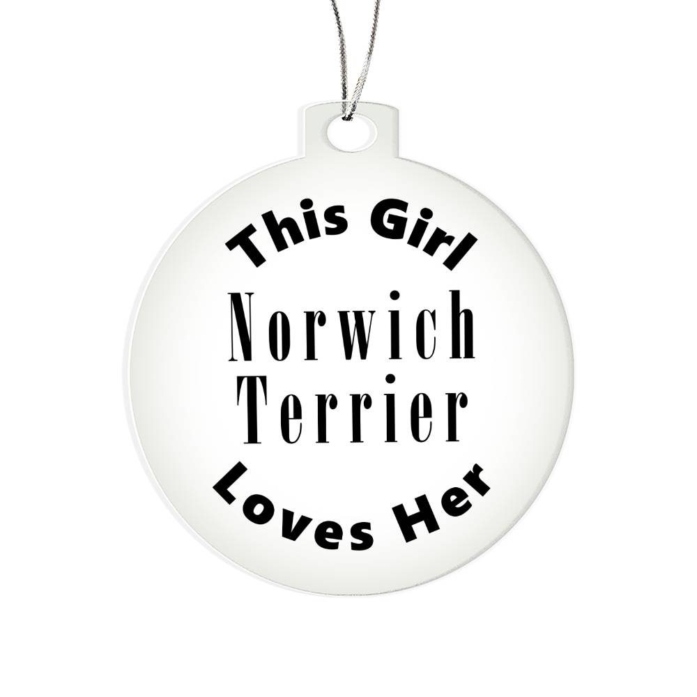 Norwich Terrier - Acrylic Ornament