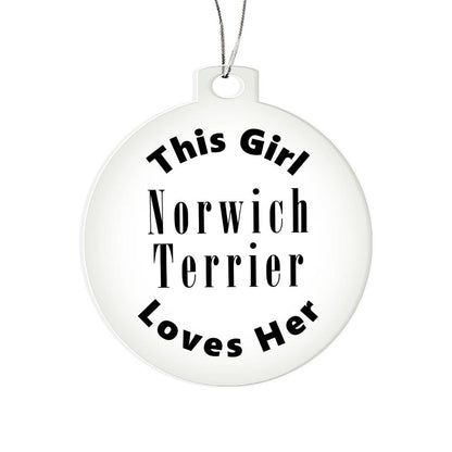 Norwich Terrier - Acrylic Ornament