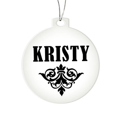 Kristy v01 - Acrylic Ornament
