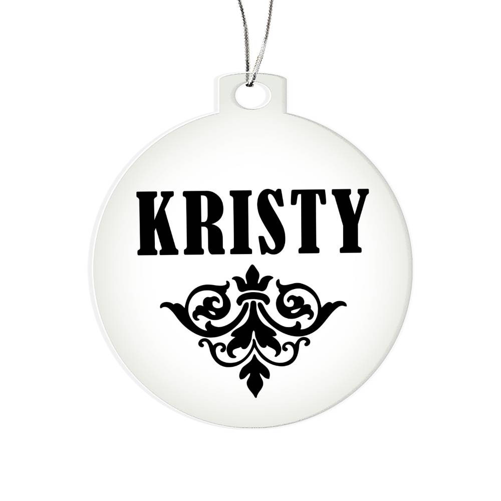 Kristy v01 - Acrylic Ornament