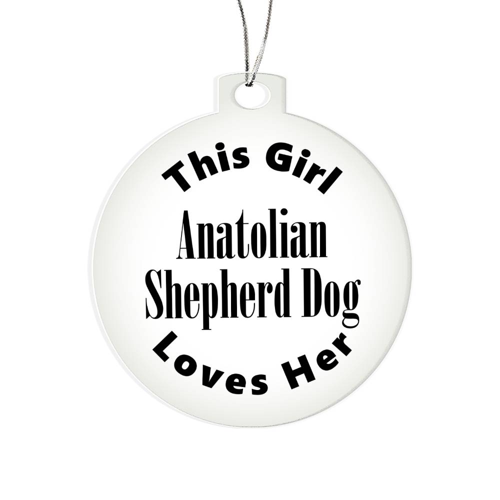Anatolian Shepherd Dog - Acrylic Ornament