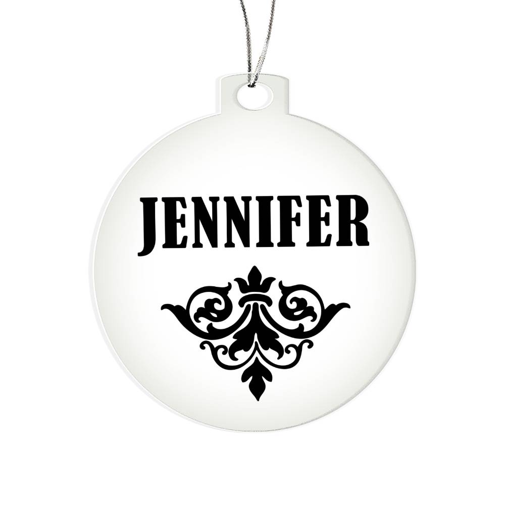 Jennifer v01 - Acrylic Ornament