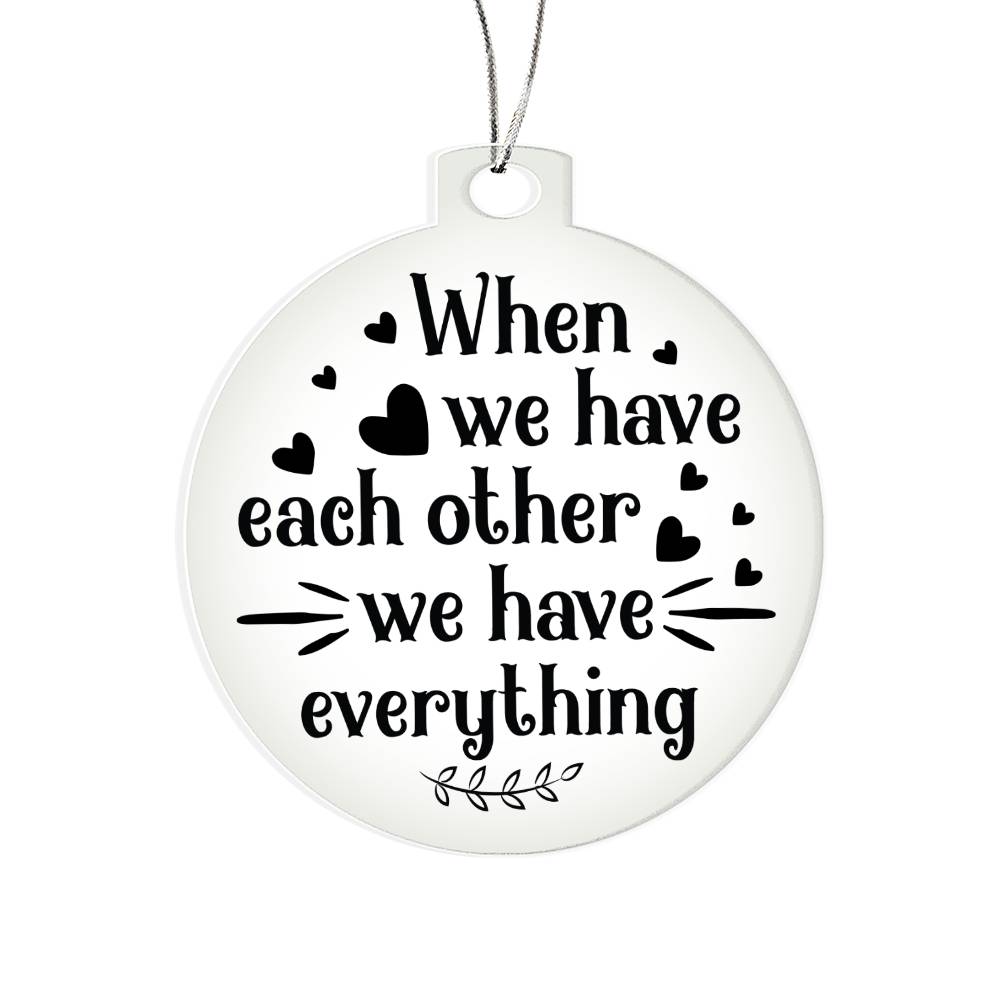 Family Christmas 017 - Acrylic Ornament