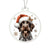 Christmas Dog - German Wirehaired Pointer - Acrylic Ornament