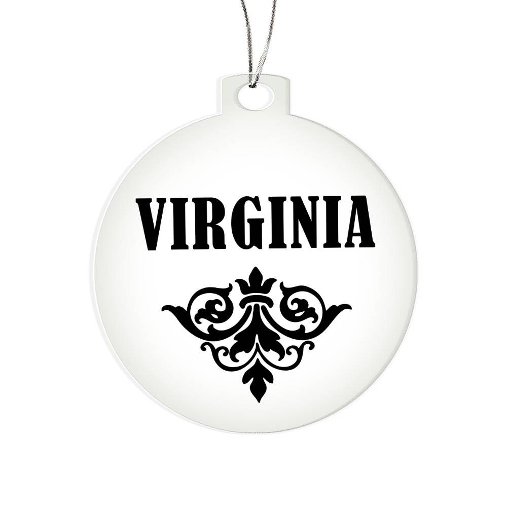 Virginia v01 - Acrylic Ornament