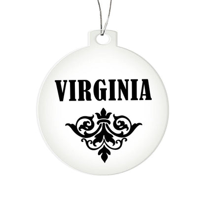 Virginia v01 - Acrylic Ornament