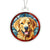 Dog Stained Glass Christmas Design 001 - Acrylic Ornament