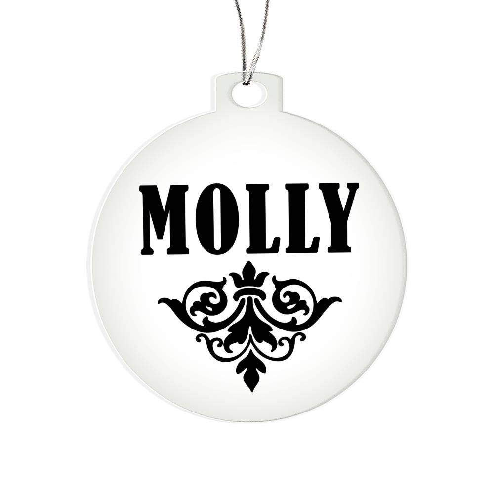 Molly v01 - Acrylic Ornament