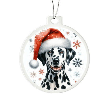 Christmas Dog - Dalmatian - Acrylic Ornament