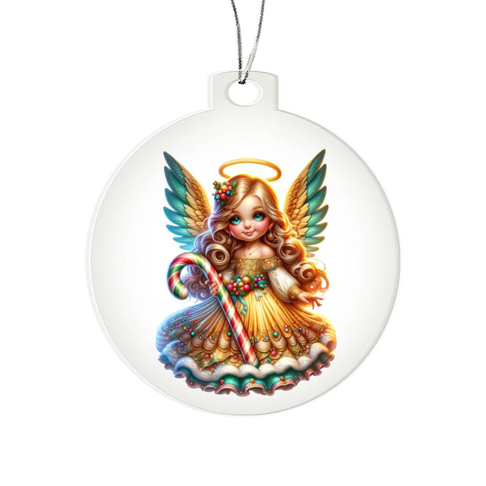 Cute Christmas Angel 015 - Acrylic Ornament
