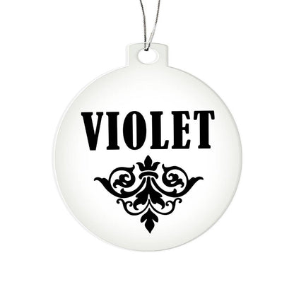 Violet v01 - Acrylic Ornament