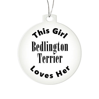 Bedlington Terrier - Acrylic Ornament