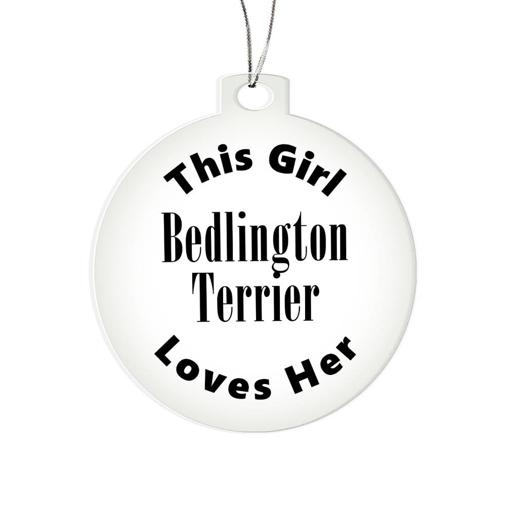 Bedlington Terrier - Acrylic Ornament