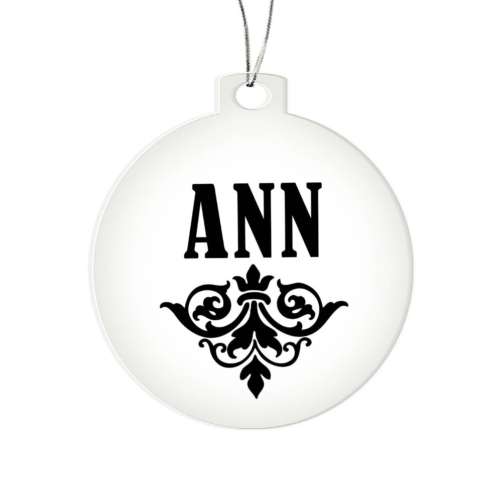 Ann v01 - Acrylic Ornament