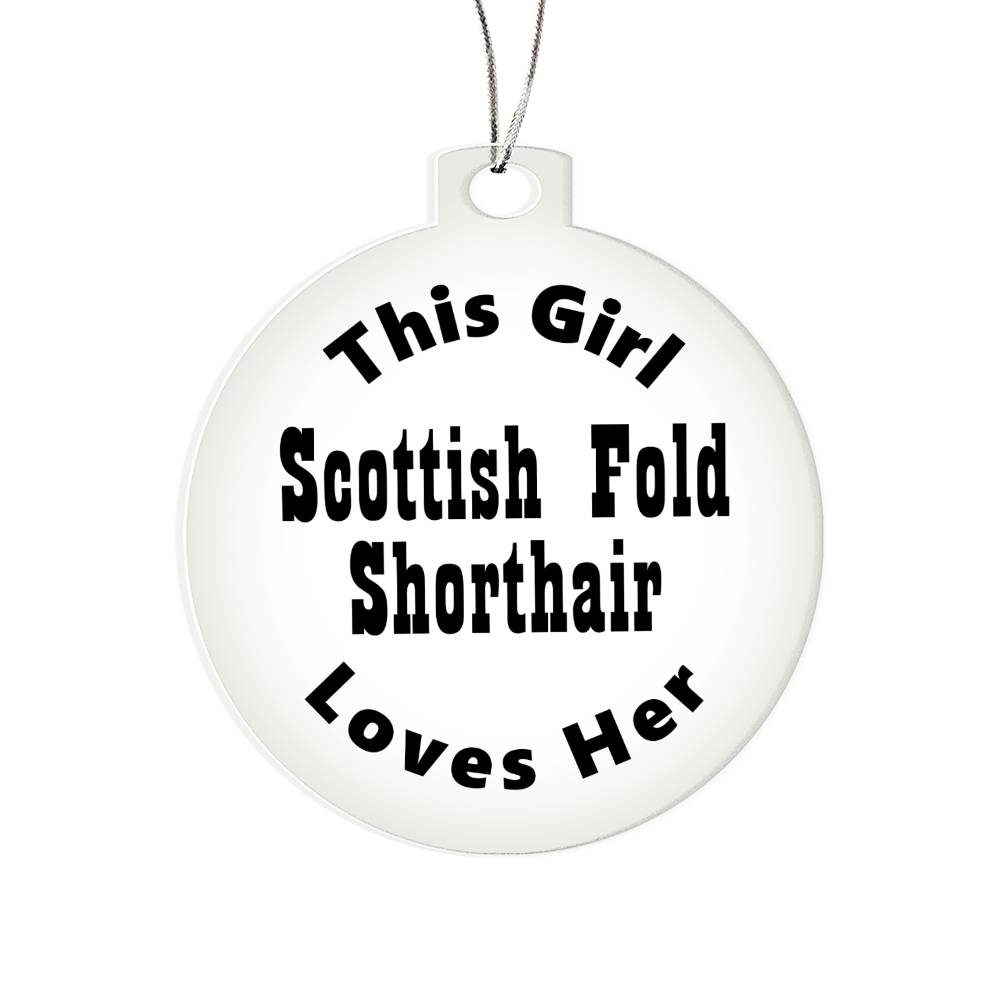 Scottish Fold Shorthair - Acrylic Ornament
