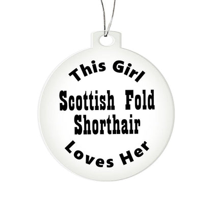 Scottish Fold Shorthair - Acrylic Ornament