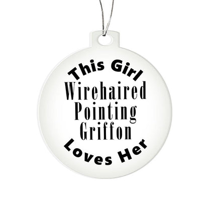 Wirehaired Pointing Griffon - Acrylic Ornament