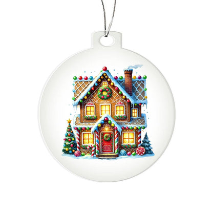Christmas Gingerbread House 001 - Acrylic Ornament