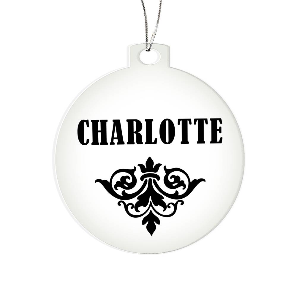 Charlotte v01 - Acrylic Ornament