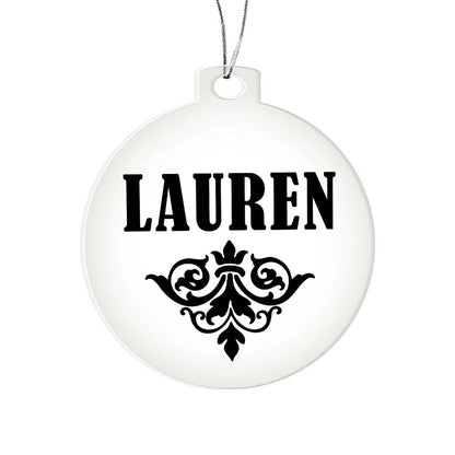 Lauren v01 - Acrylic Ornament