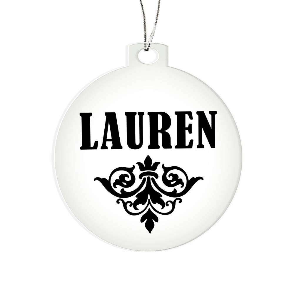 Lauren v01 - Acrylic Ornament