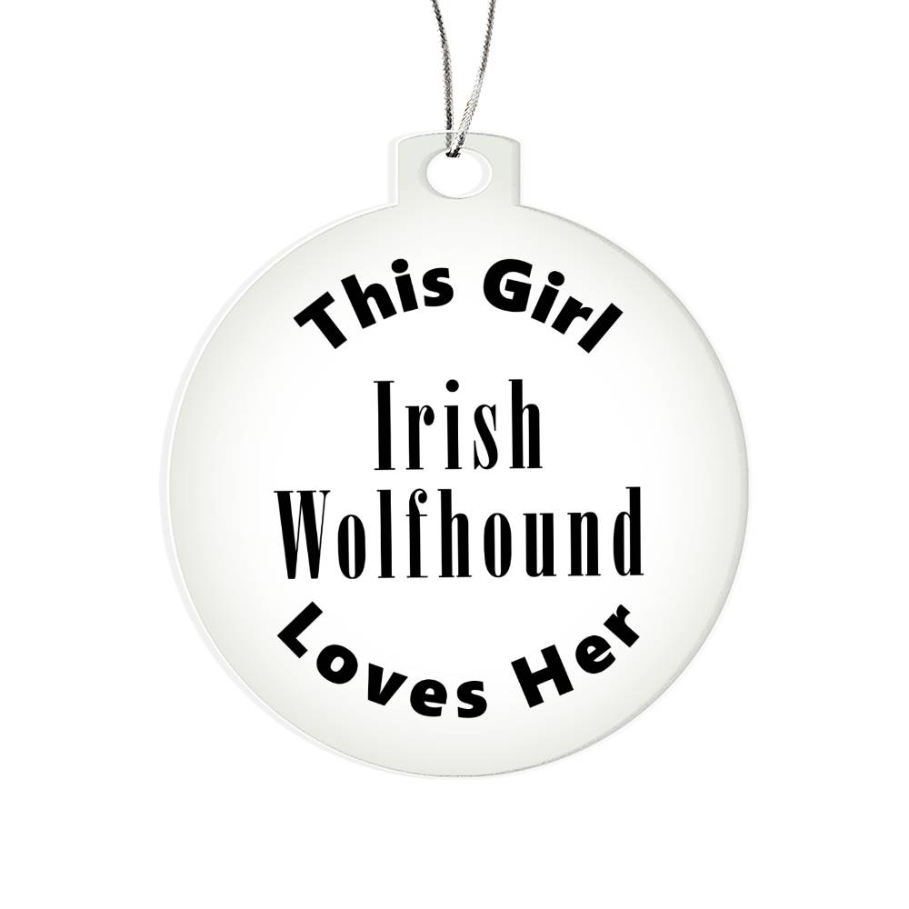 Irish Wolfhound - Acrylic Ornament