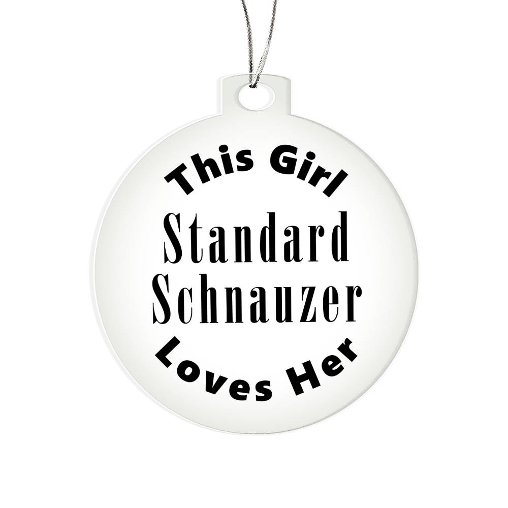Standard Schnauzer - Acrylic Ornament