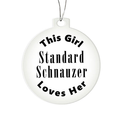 Standard Schnauzer - Acrylic Ornament