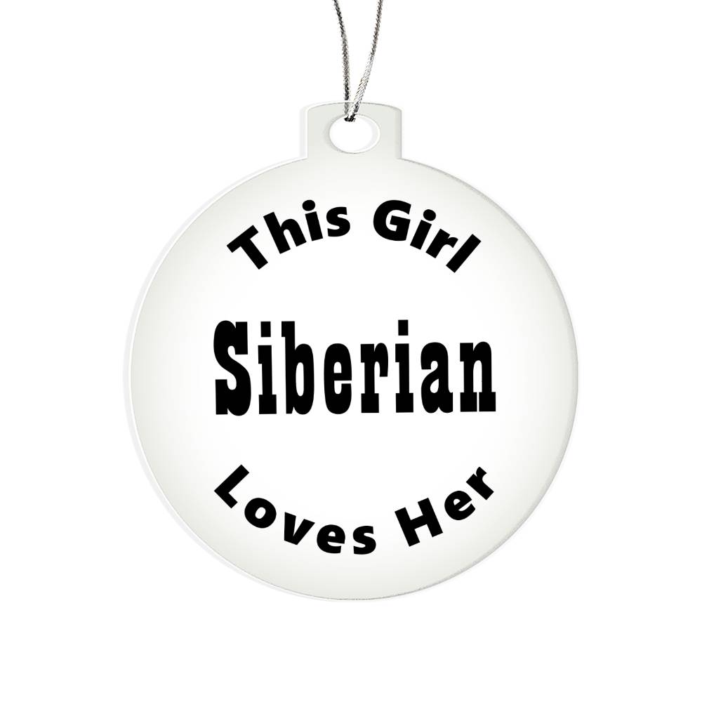 Siberian - Acrylic Ornament