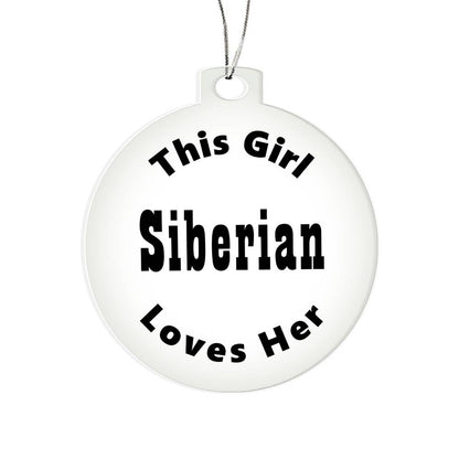 Siberian - Acrylic Ornament