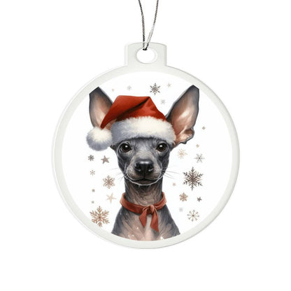 Christmas Dog - Xoloitzcuintli - Acrylic Ornament