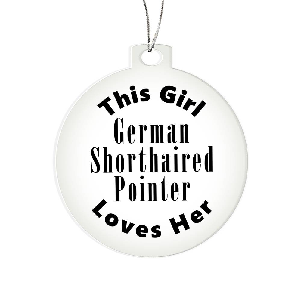 German Shorthaired Pointer - Acrylic Ornament