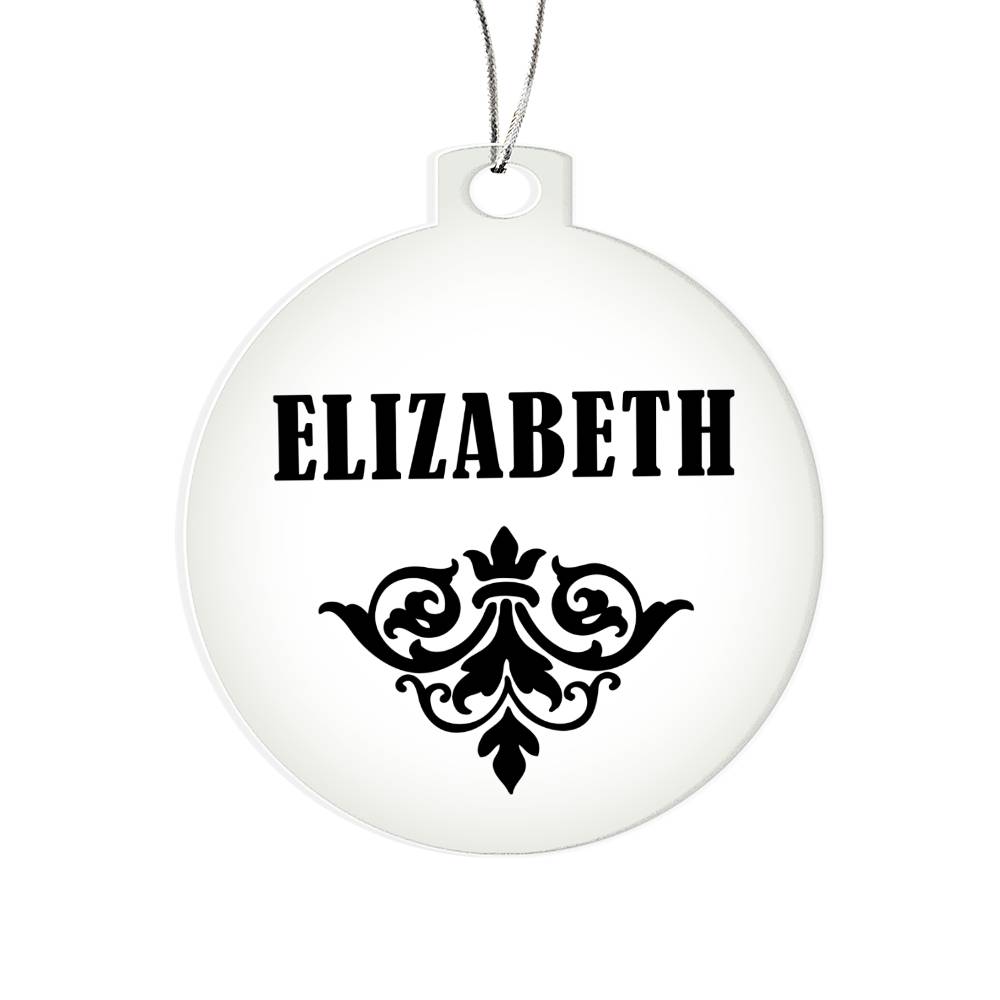 Elizabeth v01 - Acrylic Ornament