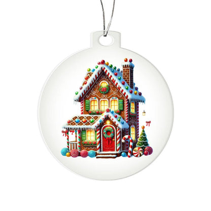 Christmas Gingerbread House 003 - Acrylic Ornament