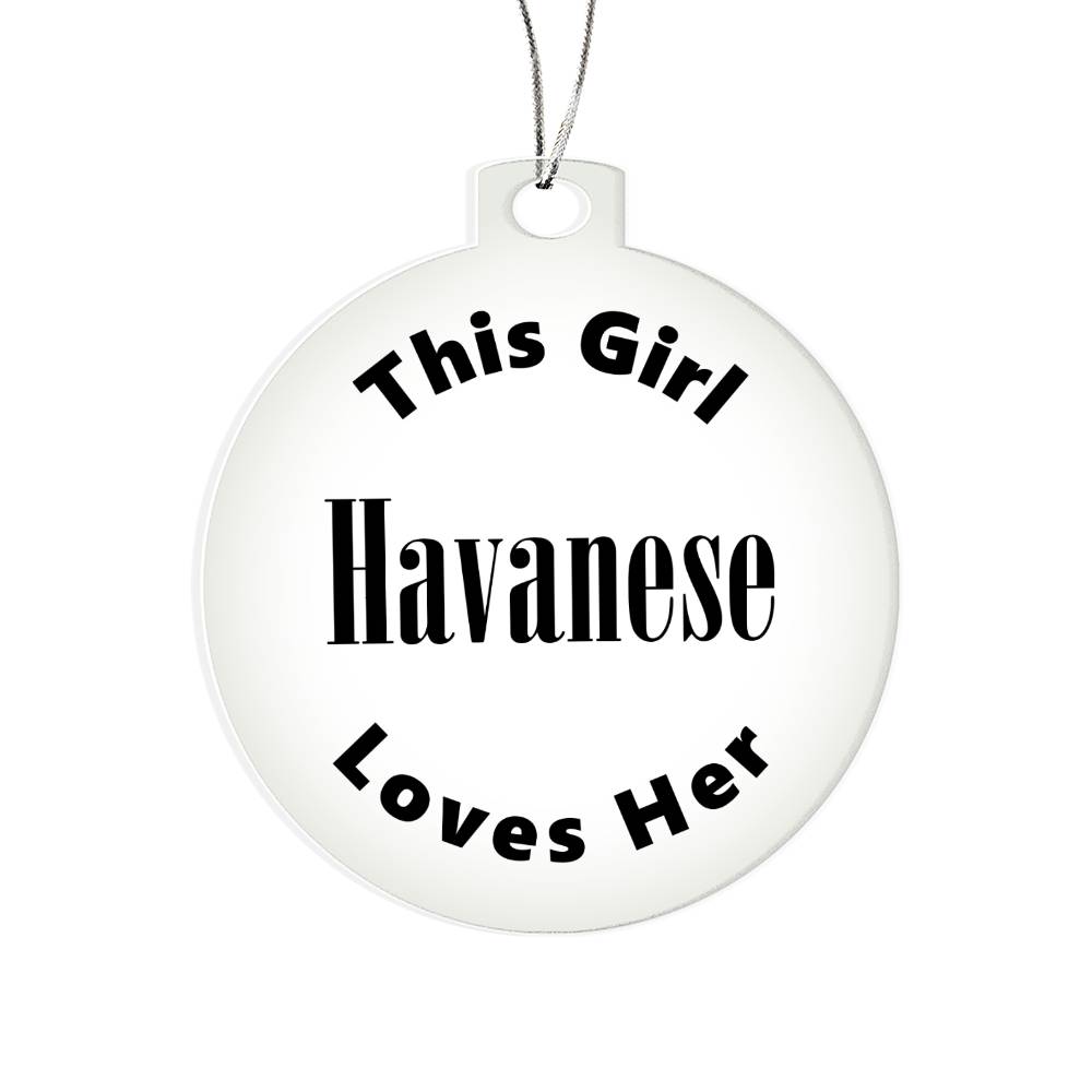 Havanese - Acrylic Ornament