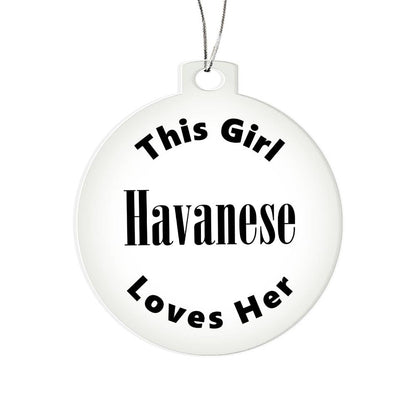 Havanese - Acrylic Ornament