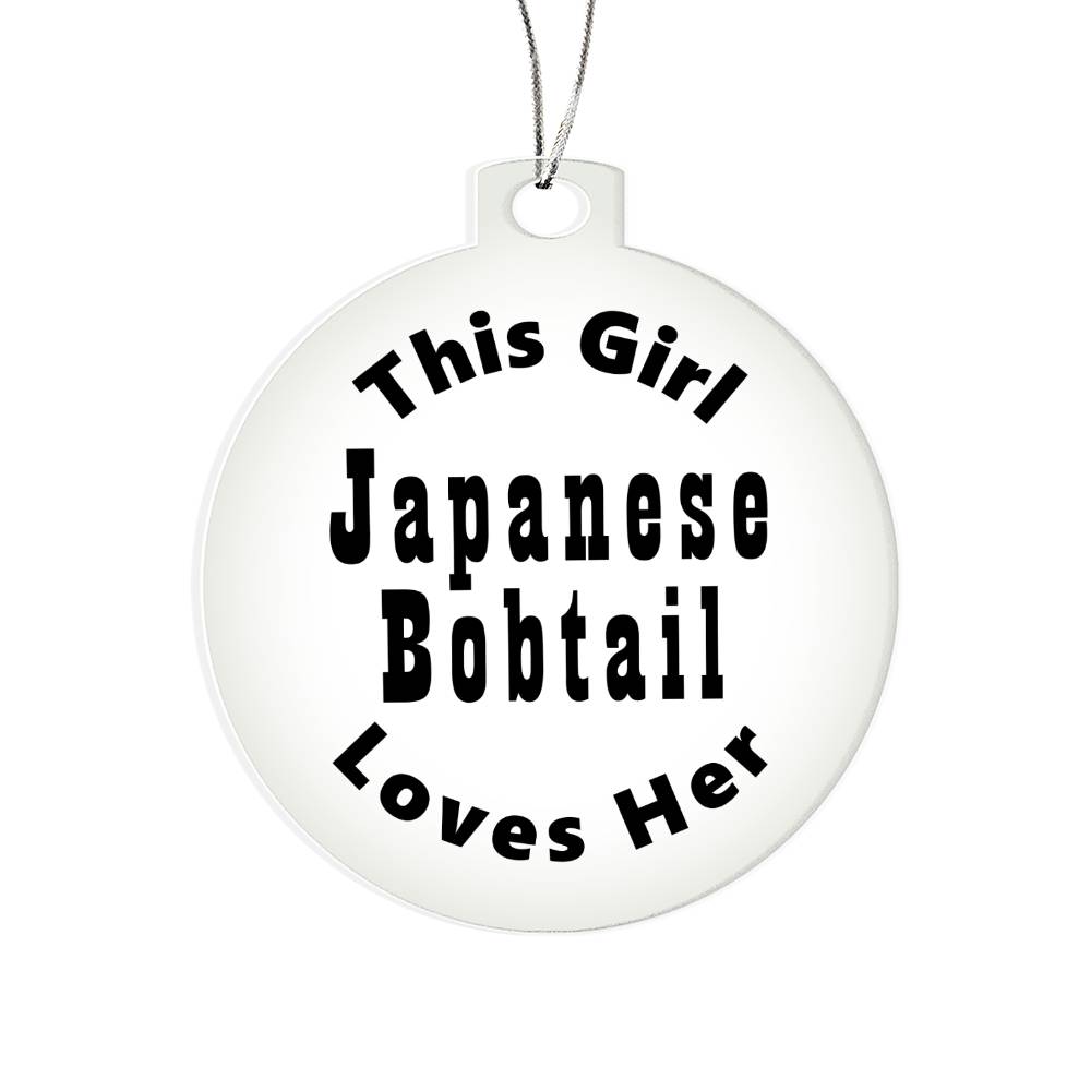 Japanese Bobtail - Acrylic Ornament