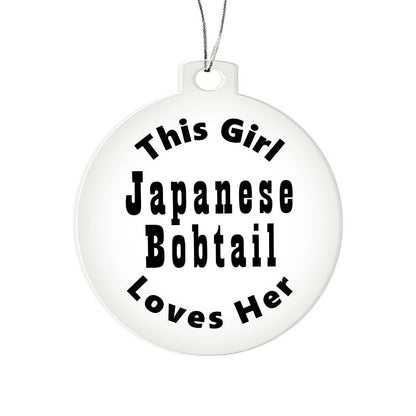 Japanese Bobtail - Acrylic Ornament