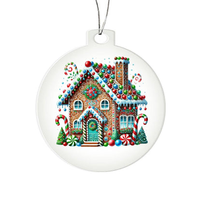 Christmas Gingerbread House 016 - Acrylic Ornament