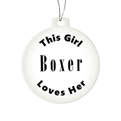 Boxer - Acrylic Ornament